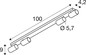 Preview: SLV 1011889 ENOLA 2.0 M, CL, Quad, QPAR51, Long, Deckenaufbauleuchte, schwarz