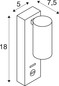 Preview: SLV 1011924 ENOLA 2.0 S, WL, Single, GU10 MINI, PAR11, Bedside, USB C, Wandaufbauleuchte, weiß