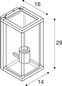 Preview: SLV 1012012 QUADRULO Lamp Set, WL, Wandaufbauleuchte, Inkl. ST64 E27, Phase, 2700K, 320°, anthrazit