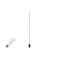Preview: SLV 1012093 FITU Lamp Set, PD, inkl. E27 Lampe und 3PH. Adapter, 3-Phasen Pendelleuchte, Pendellänge 5m, 2700K, E27, 15W, Phase, 320°, schwarz