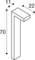 Preview: SLV 1012141 QUADRASYL PRO 70, Pole, DALI, Stehleuchte, IP65, 2200K / 2700K, 12W, anthrazit