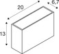 Preview: SLV 1012144 QUADRASYL PRO, WL, UP/DOWN, DALI, Wandaufbauleuchte, 2200K / 2700K, 12W, 23°, anthrazit