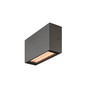 Preview: SLV 1012146 QUADRASYL PRO, WL, Einzel, DALI, ASYM, Wandaufbauleuchte, 2200K / 2700K, 12W, 138°, anthrazit