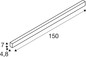 Preview: SLV 1012169 GLENOS 2.0, WL, Wandaufbauleuchte, 4000K, 20W, 80°, schwarz