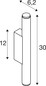 Preview: SLV 1012174 GRIP! S, WL, Phase, UP/DOWN, Wandaufbauleuchte, 2700K, 12W, 29°, weiß / schwarz