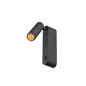 Preview: SLV 1012179 GRIP! S, WL, Ein/Aus-Schalter, Wandaufbauleuchte, 2700K, 4.6W, 29°, schwarz / goldfarben