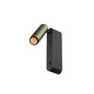 Preview: SLV 1012180 GRIP! S, WL, Ein/Aus-Schalter, Wandaufbauleuchte, 2700K, 4.6W, 29°, bronze / schwarz