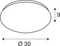 Preview: SLV 1012182 LIPSY 2.0 30, CW, Dome, Wand- und Deckenaufbauleuchte, 3000K / 4000K, 7.1W / 11W, 120°, weiß / milchig