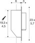 Preview: SLV 1012365 GRIP! S, WL, Wandeinbauleuchte, 2700K, 4.2W, Schalter, 29°, bronze / schwarz