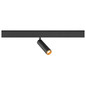 Preview: SLV 1012377 GRIP! M, 48V Spot, DALI, deep & recessed track, 2700K, 13W, 42°, schwarz / goldfarben
