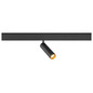Preview: SLV 1012378 GRIP! M, 48V Spot, DALI, deep & recessed track, 3000K, 13W, 42°, schwarz / goldfarben