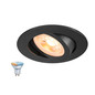 Preview: SLV 1012481 NEW TRIA 68 Smart Set, DL, rund, GU10, PAR16, ZIGBEE, TW, Deckeneinbauleuchte, schwarz