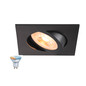 Preview: SLV 1012484 NEW TRIA 68 Smart Set, DL, eckig, GU10, PAR16, ZIGBEE, TW, Deckeneinbauleuchte, schwarz