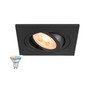 Preview: SLV 1012490 NEW TRIA 75 Smart Set, DL, eckig, GU10, PAR16, ZIGBEE, TW, Deckeneinbauleuchte, schwarz