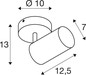 Preview: SLV 1012504 ASTO TUBE Smart Set, CW, Single, GU10, PAR16, ZIGBEE, TW, Wand- und Deckenaufbauleuchte, schwarz
