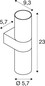 Preview: SLV 1012519 ENOLA 2.0 M Smart Set, WL, Double, GU10, PAR16, ZIGBEE, TW, Wandaufbauleuchte, weiß