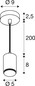 Preview: SLV 1012534 LALU Smart Set, PD, E27, A60, ZIGBEE, RGBW, Pendelleuchte, schwarz