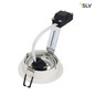 Preview: SLV 113510 NEW TRIA GU10 ROUND Downlight mattweiss max. 50W inkl. Clipfedern