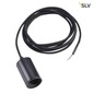Preview: SLV 132650 FITU E27 Pendelleuchte rund schwarz E27 max. 60W 2.5m Kabel mit offenem Kabelende
