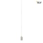 Preview: SLV 132691 FITU Pendelleuchte A60 rund weiß 5m Kabel mit offenem Kabelende max. 60W
