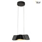 Preview: SLV 147830 WAVE PENDANT Pendelleuchte schwarz 9W LED 3000K inkl. Rosette