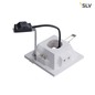 Preview: SLV 148071 PLASTRA Downlight GU10 eckig weisser Gips