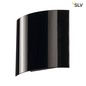 Preview: SLV 151600 LED SAIL 1 Wandleuchte halbrund schwarz 1x3W LED 3000K