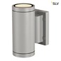Preview: SLV 233114 NEW MYRA UP DOWN Wandleuchte silbergrau 2xGU10 max. 2x35W IP55