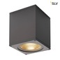 Preview: SLV 234525 BIG THEO WALL Outdoor Wandleuchte Flood down LED 3000K anthrazit B H T 13 14 13,5 cm