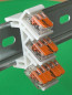 Preview: 4 x SOIXX Hutschienenhalter XWD für WAGO Serie 221 DIN Rail 35 mm Hutschiene Halter Weiß