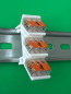 Preview: 4 x SOIXX Hutschienenhalter XWD für WAGO Serie 221 DIN Rail 35 mm Hutschiene Halter Weiß