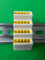 Preview: SOIXX Hutschienenhalter XWD für WAGO 4x 2273-205 DIN Rail Hutschiene Halter Weiß