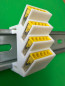 Preview: SOIXX Hutschienenhalter XWD für WAGO 4x 2273-205 DIN Rail Hutschiene Halter Weiß