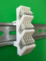 Preview: SOIXX Hutschienenhalter XWD für WAGO 3x 2273-208 DIN Rail Hutschiene Halter Weiß