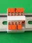 Preview: 5 x SOIXX Hutschienenhalter XWD für 2 x WAGO 221-415 DIN Rail 35 mm Hutschiene Halter Weiß