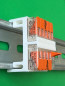 Preview: 5 x SOIXX Hutschienenhalter XWD für 2 x WAGO 221-415 DIN Rail 35 mm Hutschiene Halter Weiß