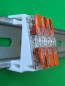 Preview: SOIXX Hutschienenhalter XWD für WAGO 3x 221-2411 DIN Rail 35 mm Hutschiene Halter Weiß
