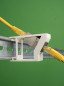 Preview: 4 x SOIXX Hutschienenhalter Keystone Modul RJ45 Netzwerk Cat6 Cat7 Cat8 DIN Rail Adapter