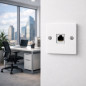 Preview: SOIXX Wanddose Netzwerkdose Leer 1 x Keystone Modul RJ45 HDMI USB Weiß