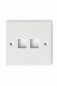 Preview: SOIXX Wanddose Netzwerkdose Leer 2 x Keystone Modul RJ45 HDMI USB Weiß
