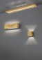 Preview: Trio Brad LED Wandleuchte  13W dimmbar Holzfarbig warmweiss
