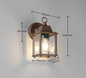 Preview: Trio 262260124 Mirande E27 Wandleuchte Rostfarbig