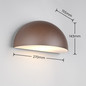 Preview: Trio 262460124 Maas E27 Wandleuchte Rostfarbig IP44