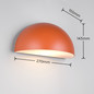 Preview: Trio 262460140 Maas E27 Wandleuchte Apricot IP44