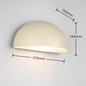 Preview: Trio 262460166 Maas E27 Wandleuchte Sand IP44