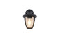 Preview: Trio 263260132 Venta E27 Wandleuchte Schwarz Matt IP44