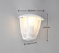 Preview: Trio 263260331 Venta E27 Wandleuchte Weiß Matt IP44