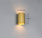 Preview: Trio 264300179 Imaria G9 Wandleuchte ⌀8cm Goldfarbig