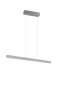 Preview: Trio Helios LED Pendelleuchte  28W Aluminium Gebürstet CCT einstellbare Lichtfarbe Touch