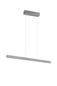 Preview: Trio Helios LED Pendelleuchte  28W Aluminium Gebürstet CCT einstellbare Lichtfarbe Touch